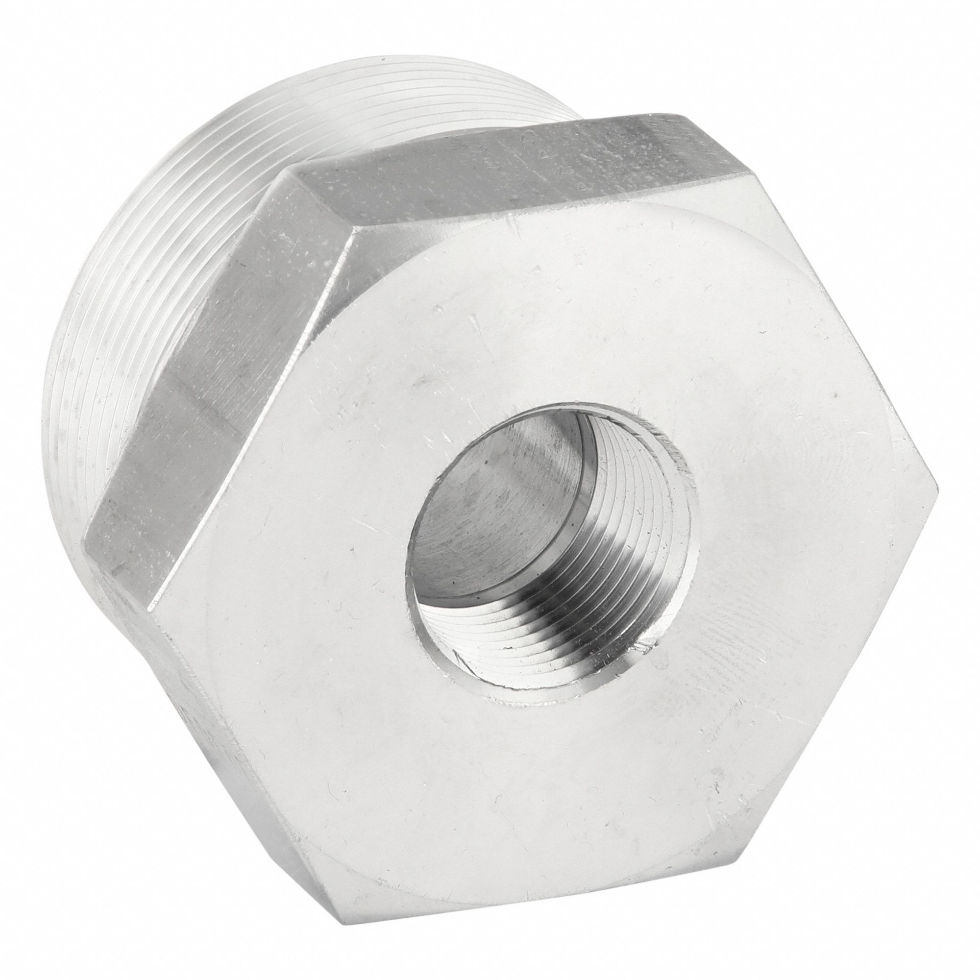 Reducing Adapter: 316 Stainless Steel, 2 in x 3/4 in Fitting Pipe Size, Male NPTF x Female NPTF
