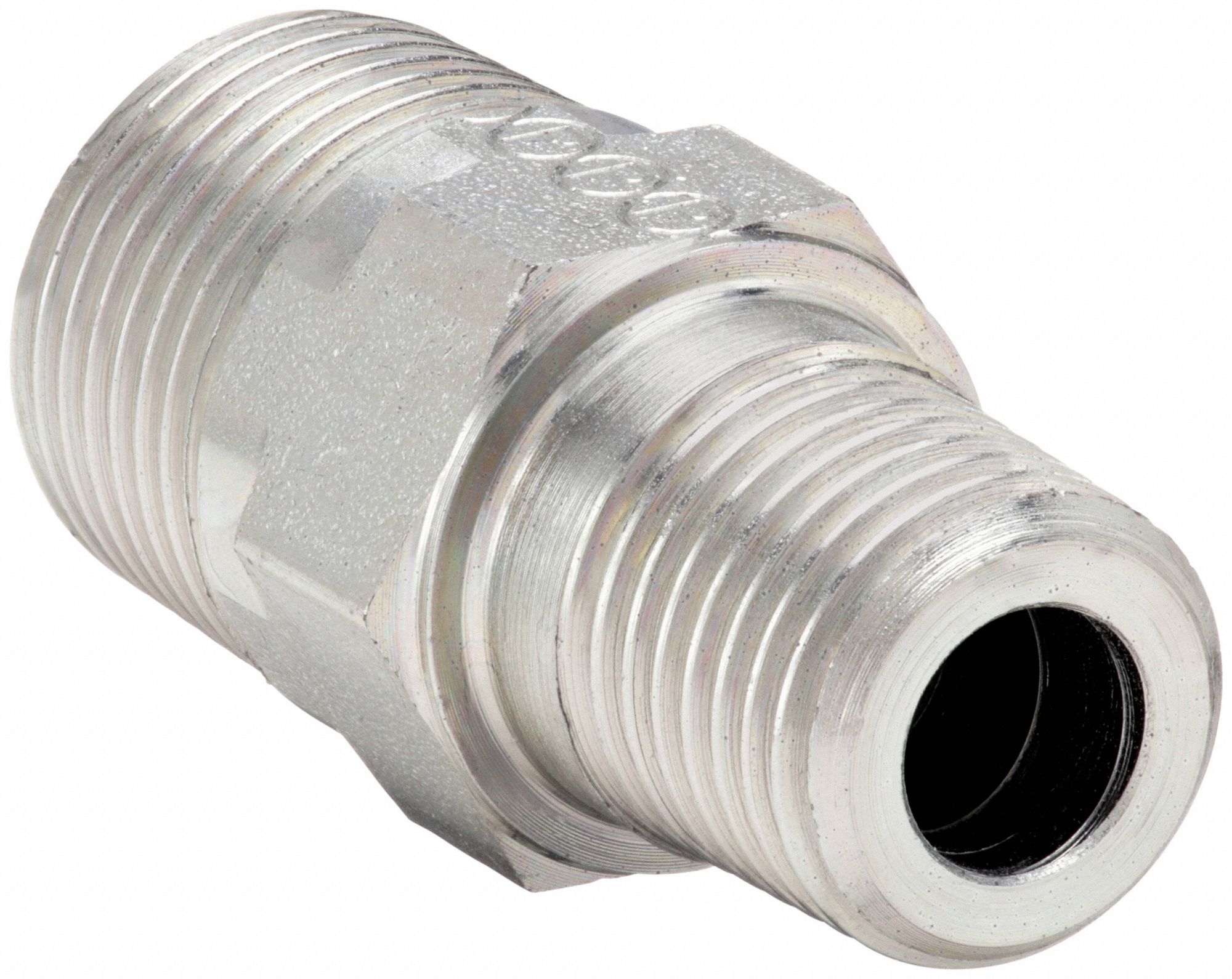 Nipple: Steel, 1 in x 3/4 in Fitting Pipe Size, Male BSPT x Male BSPT, 2 1/8 in Lg