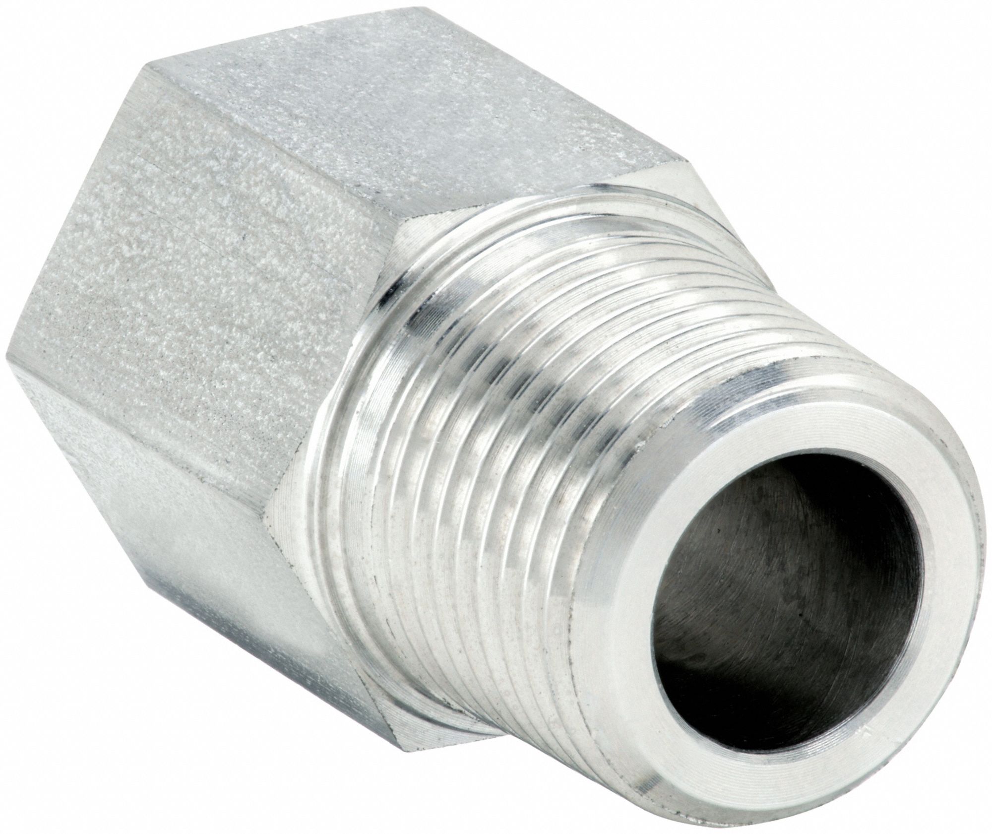 Reducing Adapter: 316 Stainless Steel, 1 in x 3/4 in Fitting Pipe Size, Male BSPT x Female BSPP
