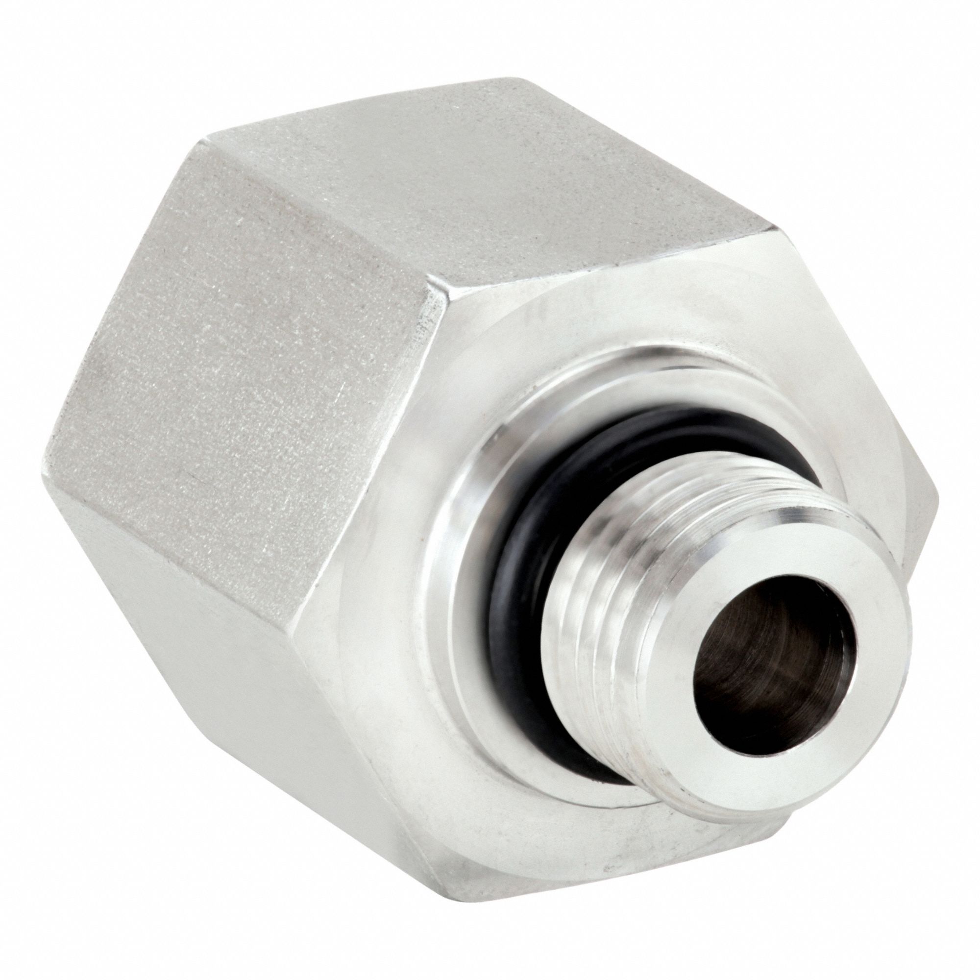 Reducing Adapter: 316 Stainless Steel, 1/2 in x 1/4 in Fitting Pipe Size, Male SAE x Female SAE