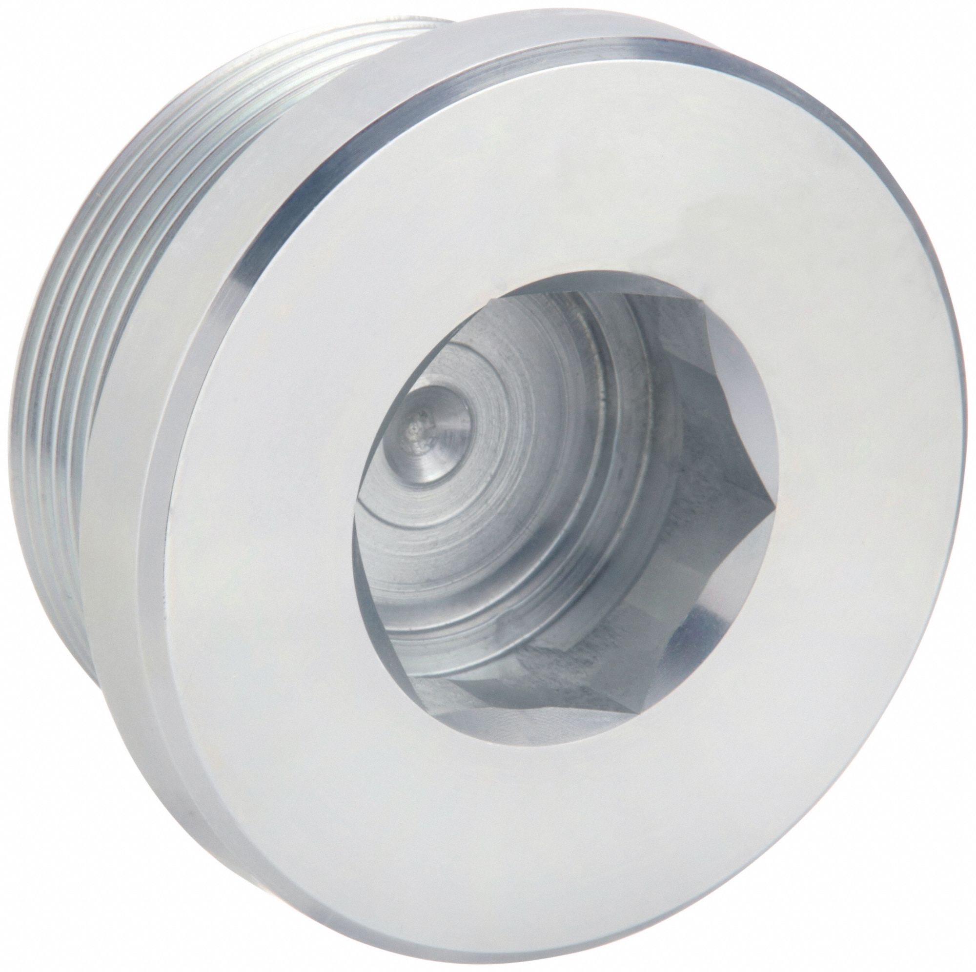 Hollow Hex Plug: Steel, 2 in Fitting Pipe Size, Male Metric