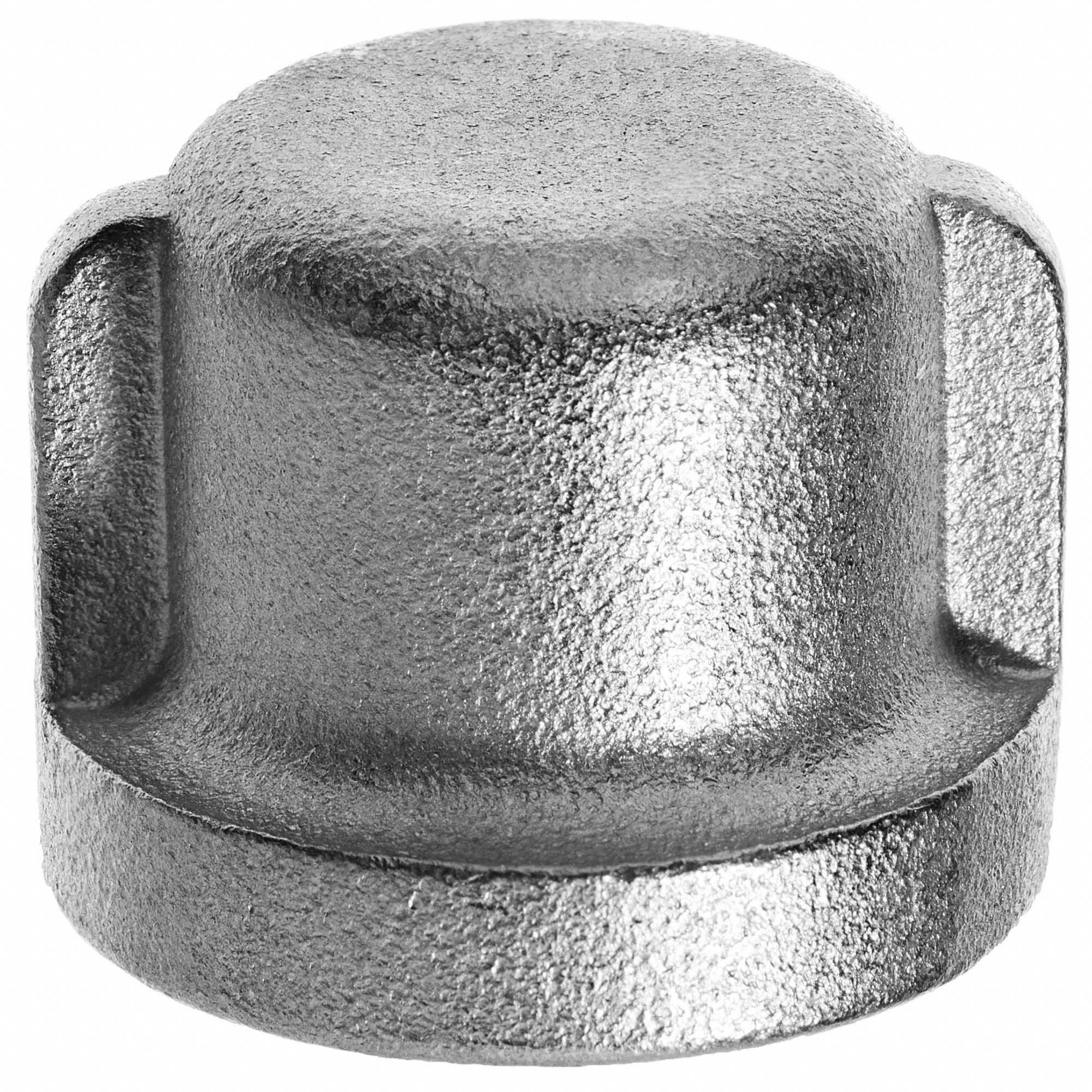 ROUND CAP, FBSPT, CLASS 150, ¼ IN PIPE SIZE, 316 STAINLESS STEEL