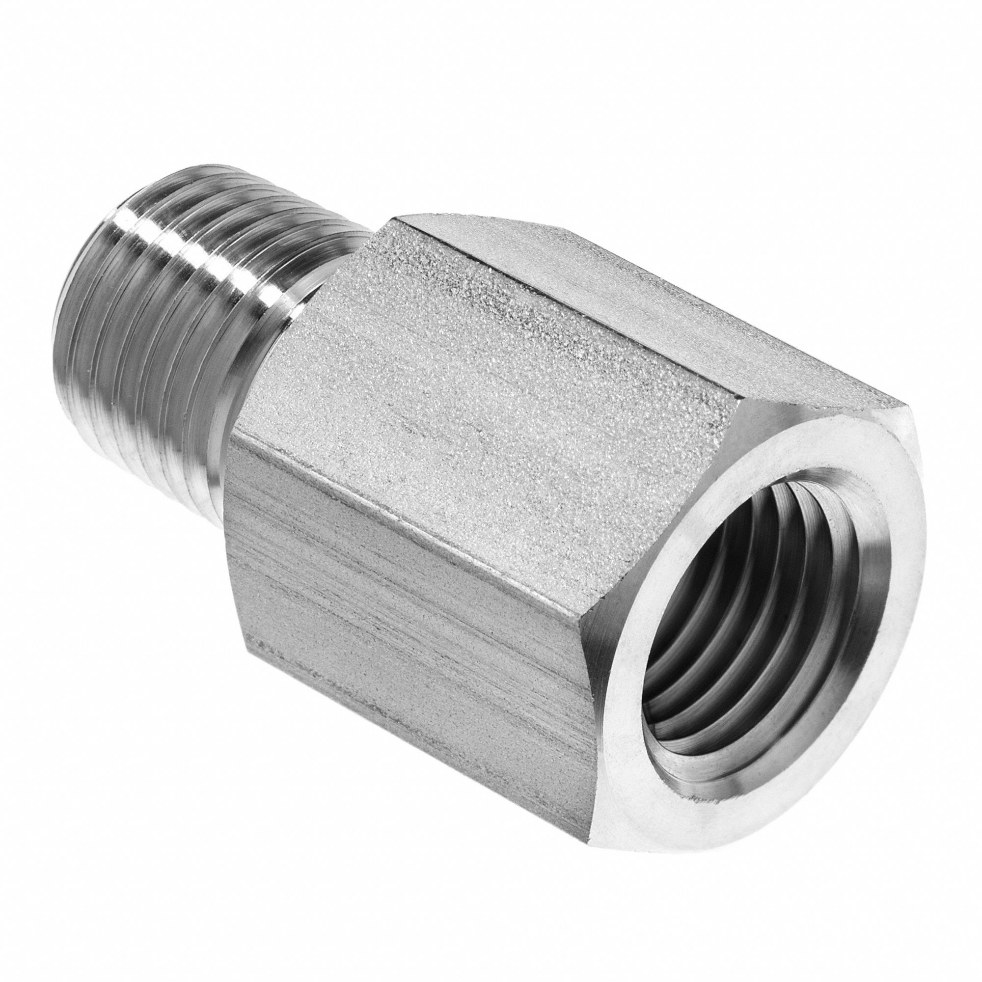 ADAPTER, FNPT X MNPT, ½ IN PIPE SIZE, 1.94 IN LENGTH, 316 STAINLESS STEEL, 4600 PSI