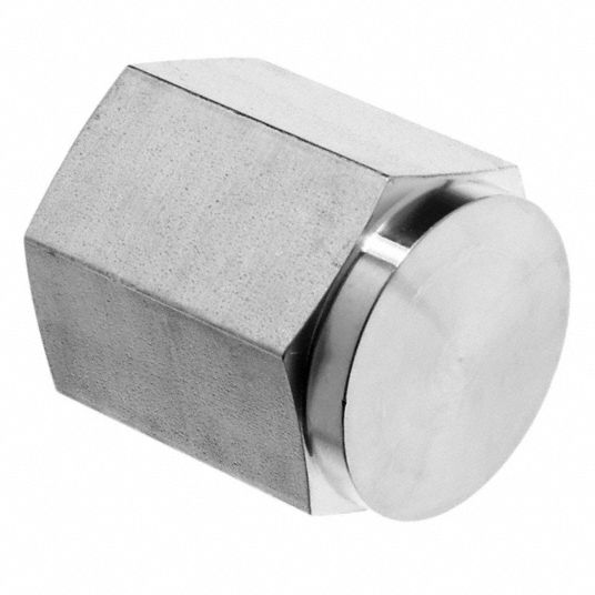 Stainless Steel Pipe Fitting, Pipe Cap, 1/2 in. Female NPT, Caps and Plugs, Pipe Fittings, Fittings, All Products