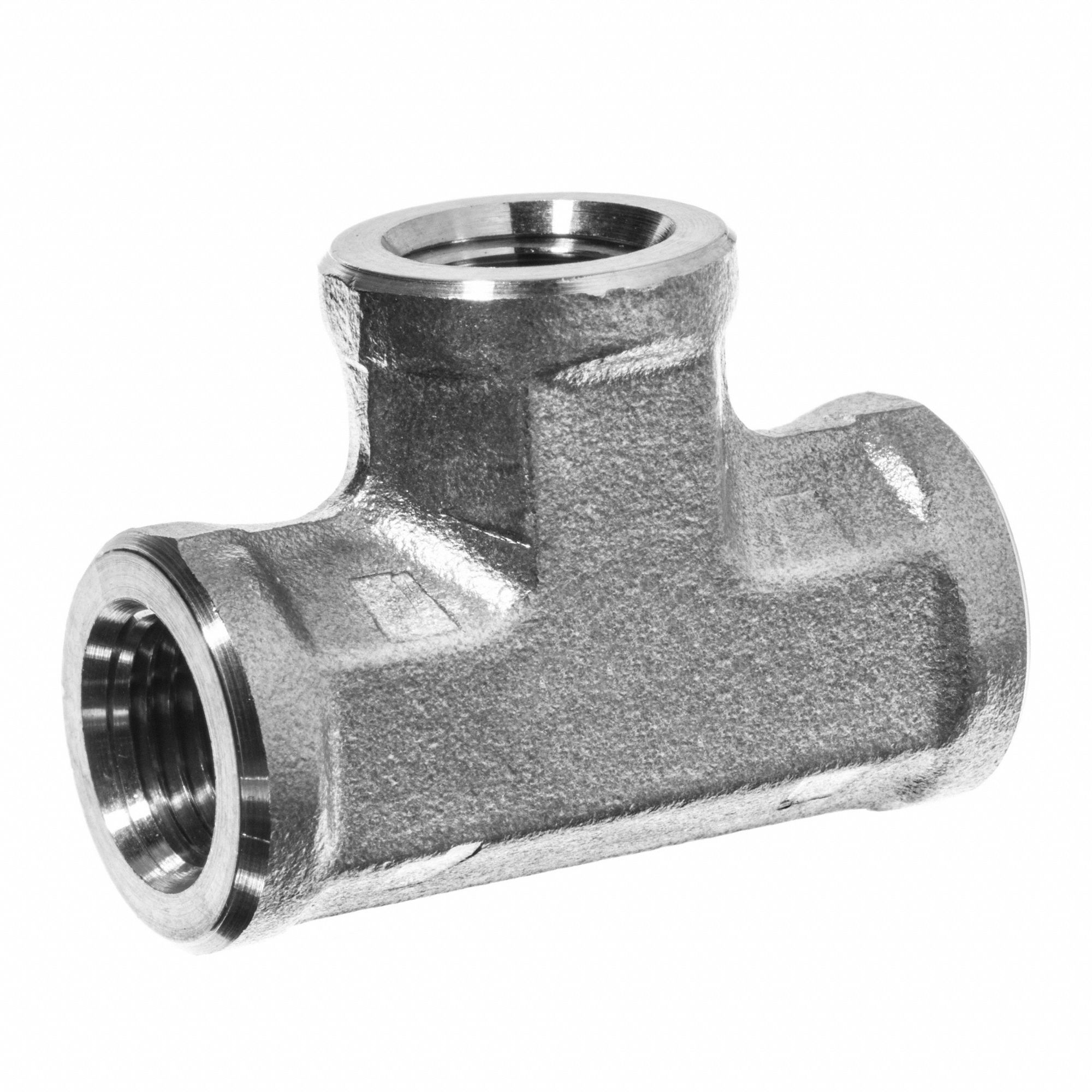 STRAIGHT TEE, FNPT, ¼ IN PIPE SIZE, 316 STAINLESS STEEL