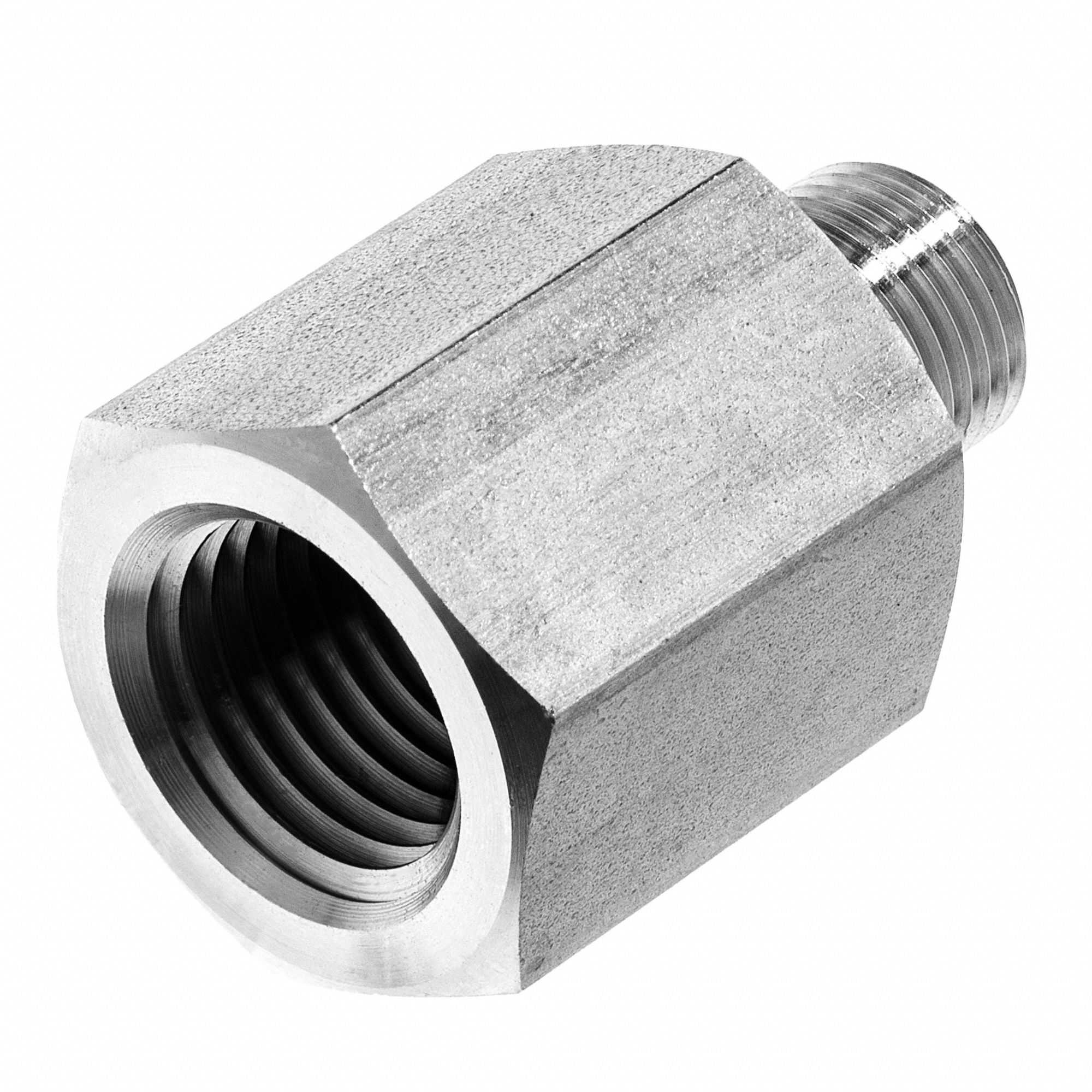 REDUCING COUPLING, FNPT X MNPT, ½ X ⅛ IN PIPE SIZE, 316 STAINLESS STEEL, 4600 PSI