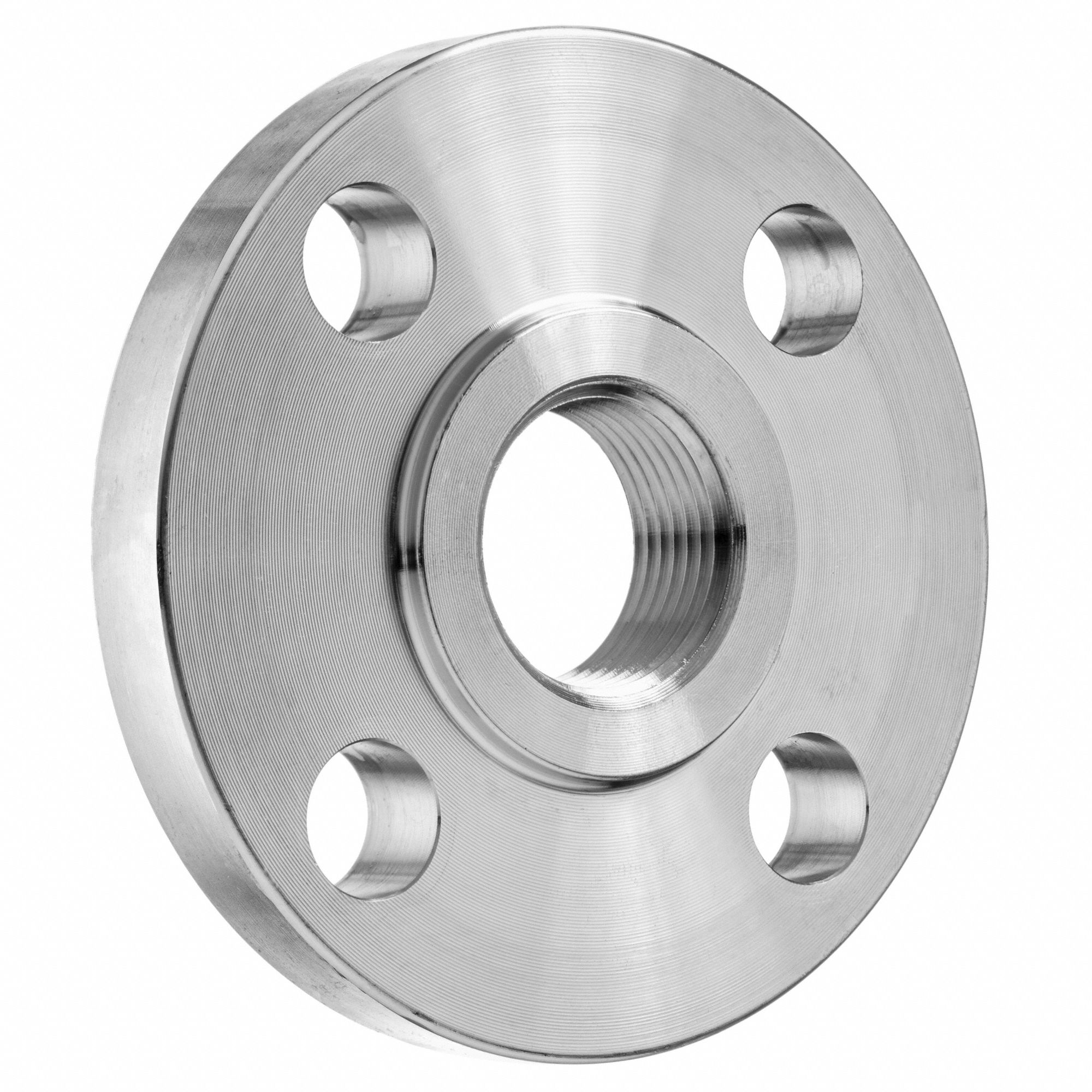 Flat Face, 1 in Pipe Size, Threaded Pipe Flange - 60VL43|BULK-PF-454 ...