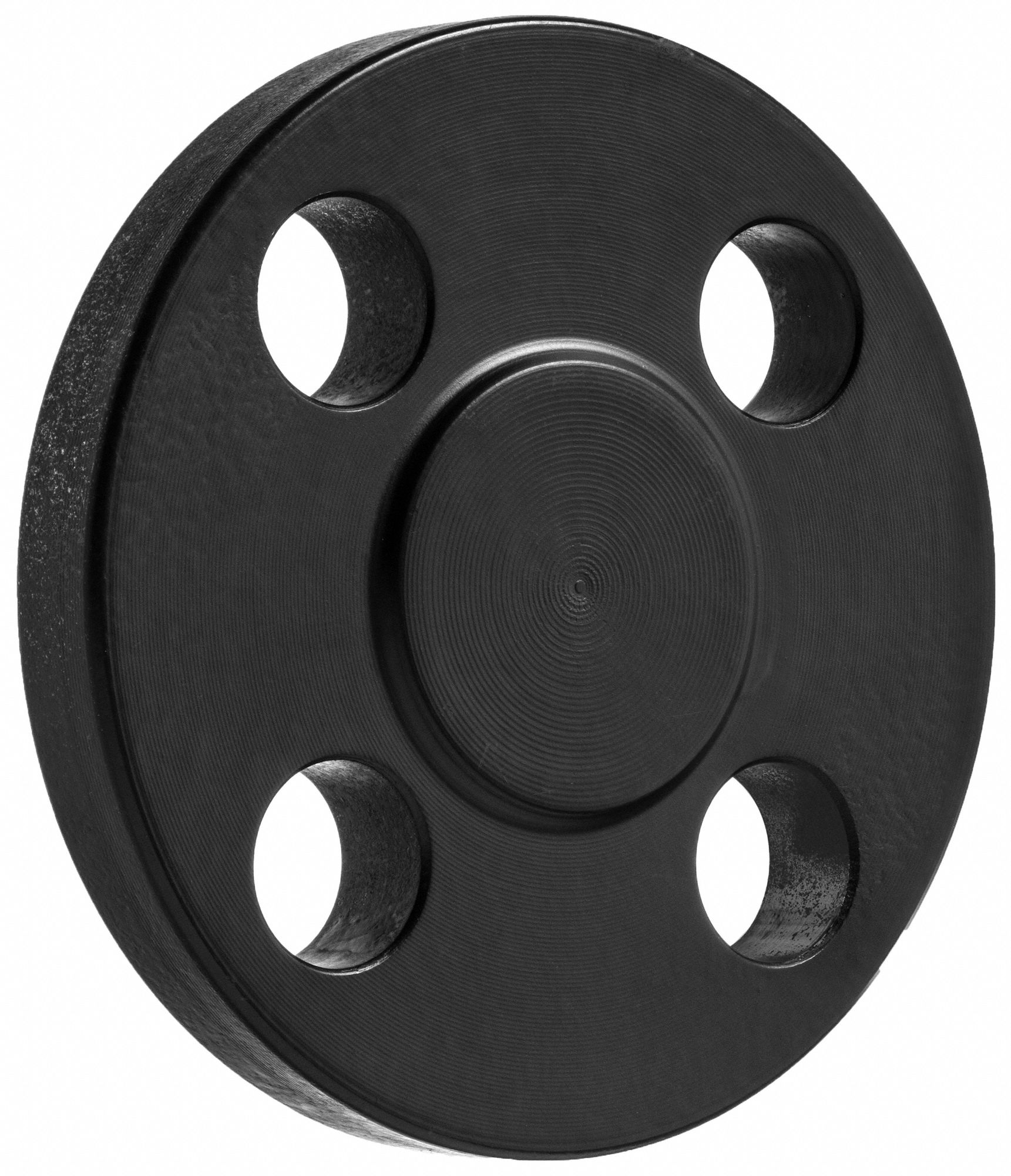 PIPE FLANGE, CLASS 150, 6 IN, 11 IN OUTSIDE DIA, BLIND FLANGE, BLACK-COATED STEEL