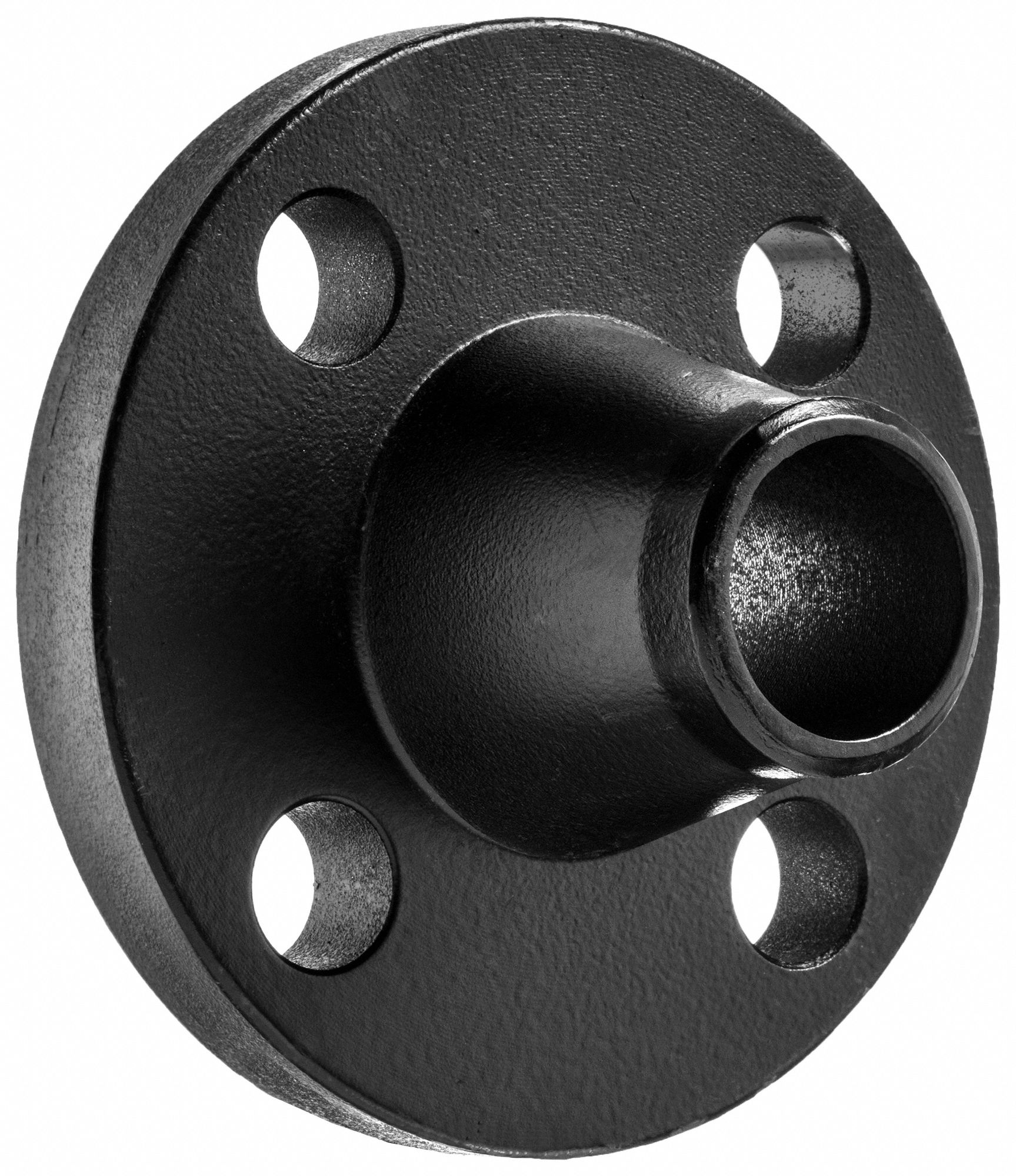 PIPE FLANGE, CLASS 150, 2 IN, 6 IN OUTSIDE DIA, BUTT WELD FLANGE, BLACK-COATED STEEL