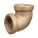 90 °  ELBOW, BRASS, 2 X 2 IN FITTING PIPE SIZE, FEMALE BSPT X FEMALE BSPT, CLASS 125