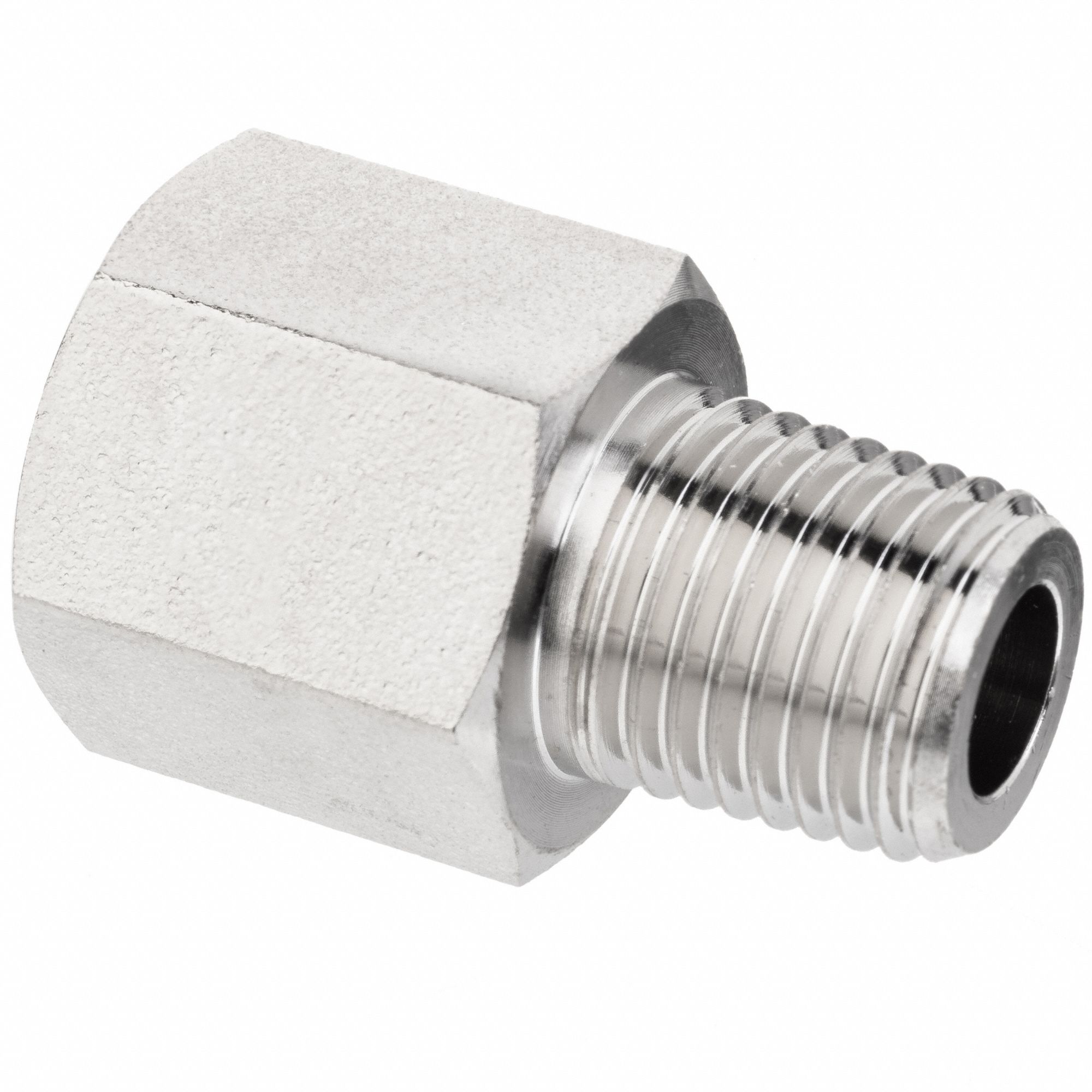 NickelPlated Brass, 1/2 in x 1/2 in Fitting Pipe Size, Straight