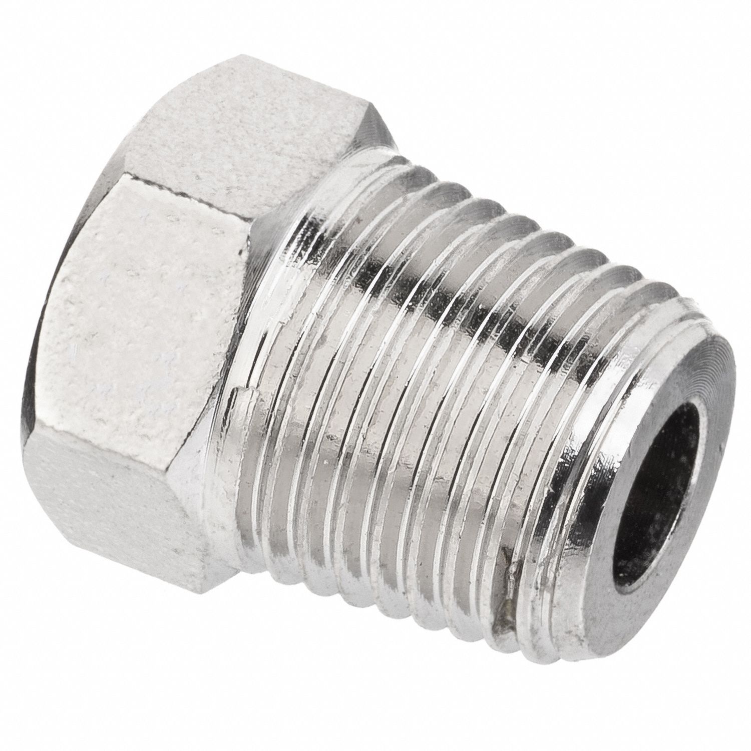 HEX HEAD PLUG, NICKEL-PLATED BRASS, ⅛ IN FITTING PIPE SIZE, MALE NPTF, CLASS 1000