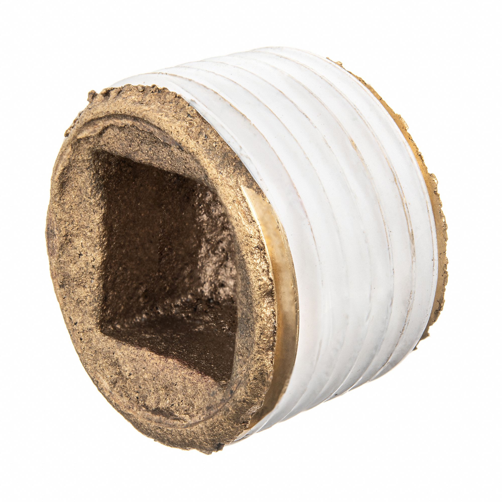 SQUARE SOCKET PLUG, MNPT, CLASS 125, PIPE SIZE 2 IN, BRASS, 299 PSI