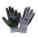 COATED GLVS,NITRILE/NYLON,M,BLK/WHT,PR