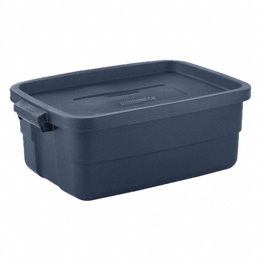 Rubbermaid 10 gal Roughneck Tote, Dark Indigo