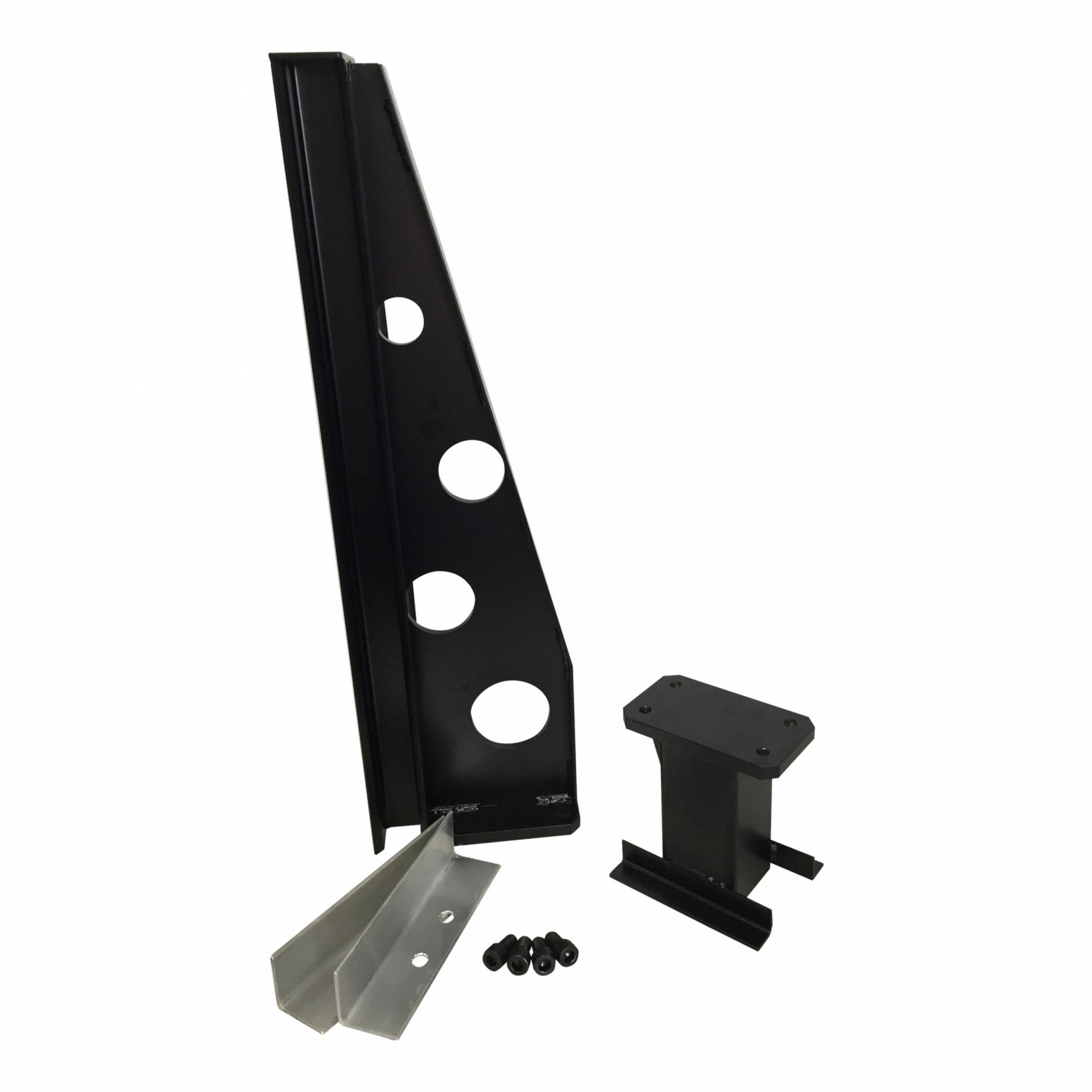 Flood Gate Stanchion Set: 27 1/2 in Overall Ht, 11 in Overall Wd, 36 in Overall Lg, Steel