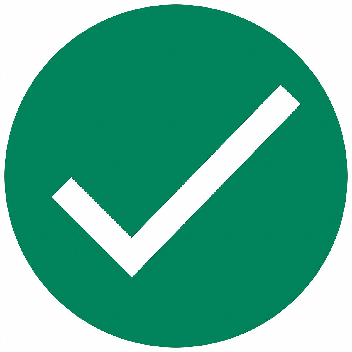 Safety Marking Label: 6 in x 6 in Nominal Sign Size, 0.004 in Thick, Adhesive Sign Mounting, Vinyl