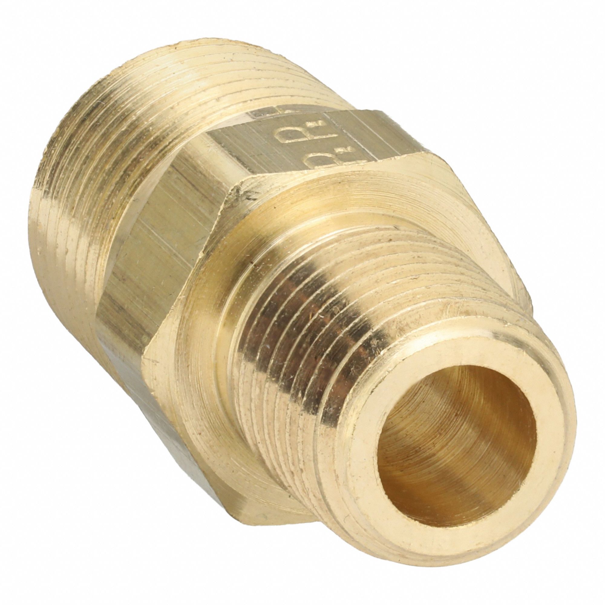 PARKER, Hex Nipple, 3/8 in x 1/4 in, Metal Pipe Straight - 60WH04|216P ...