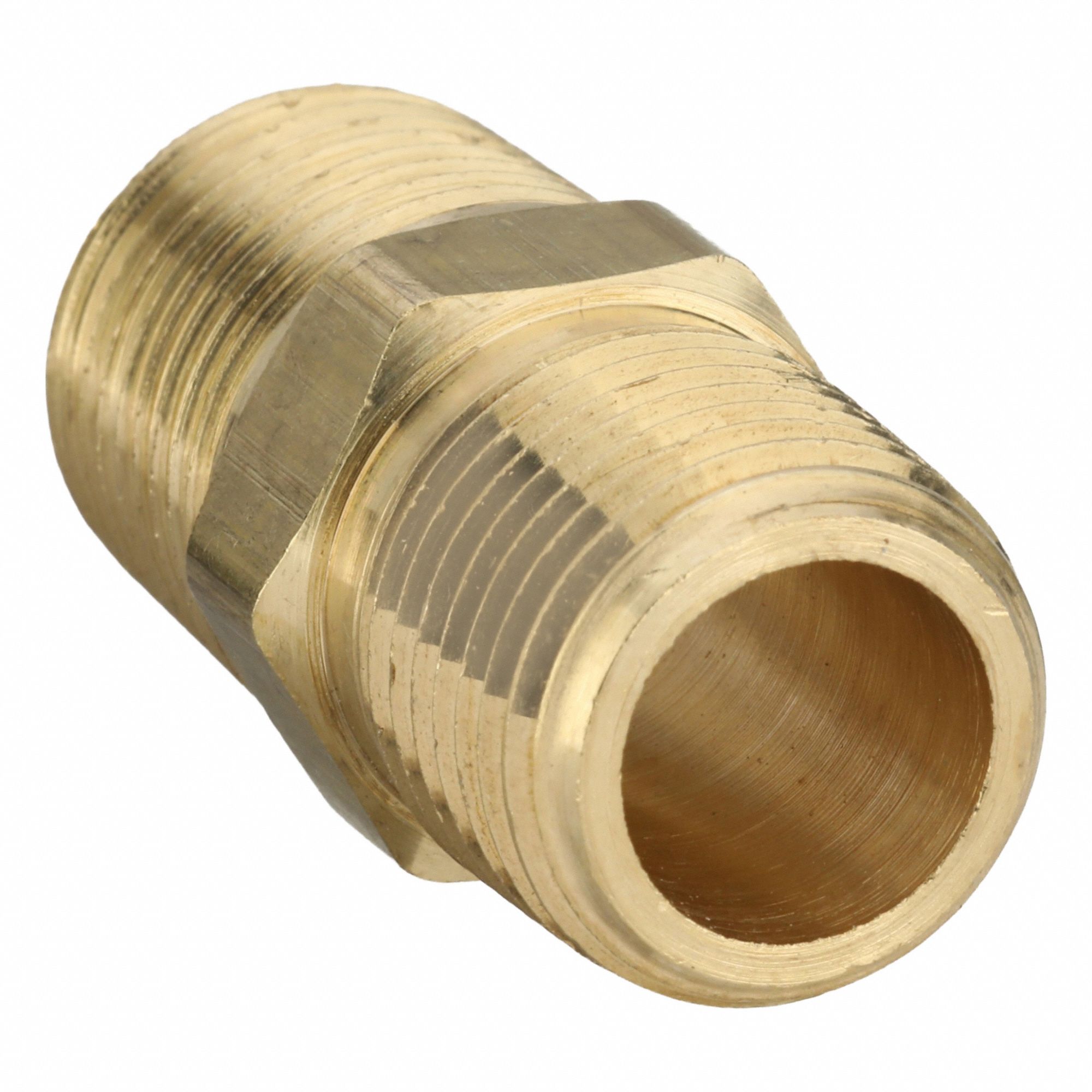 PARKER, Straight, 1/2 in x 1/2 in, Metal Pipe Straight - 60WH05|216P-8 ...