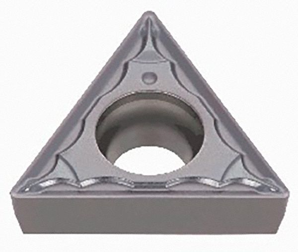 Triangle Turning Insert: 1/4 in Inscribed Circle, Neutral, PS Chip-Breaker, TCMT Insert