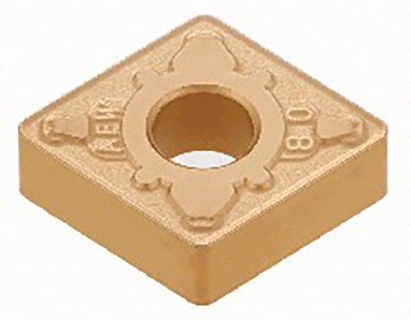 Turning Insert: CNMG Insert, Neutral, 3/16 in Thick, 0.0310 in Corner Radius, T9215