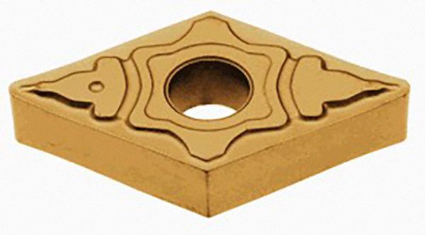 Turning Insert: DNMG Insert, Neutral, 3/16 in Thick, 0.0130 in Corner Radius, T9215