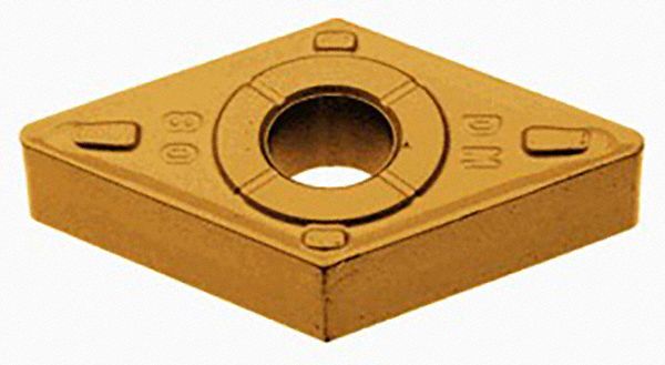 Turning Insert: DNMG Insert, Neutral, 3/16 in Thick, 0.0310 in Corner Radius, T9215