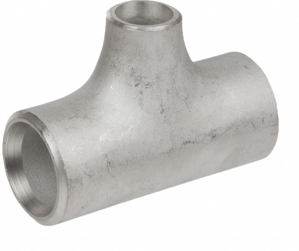 304 Stainless Steel, 2 in x 2 in x 3/4 in Fitting Pipe Size, Reducing Tee -  60WM17