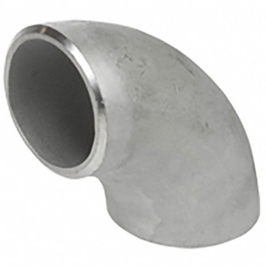 90° Long Radius Elbow: 316 Stainless Steel, 1 1/2 in x 1 1/2 in Fitting  Pipe Size