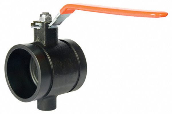 Butterfly Valve: 2 1/2 in Pipe Size, 200 psi Max. Pressure (CWP), Clamp, For Water Media