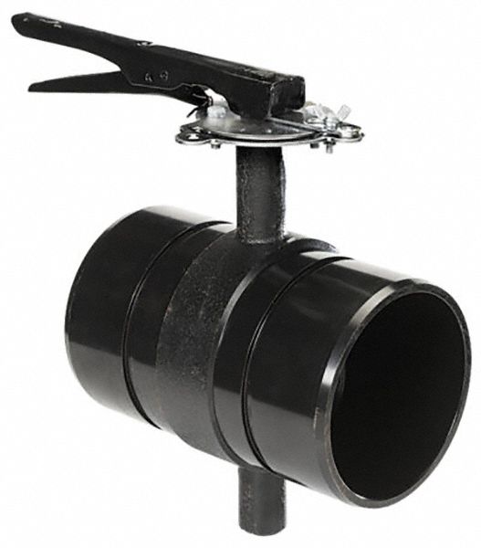 Butterfly Valve: 4 in Pipe Size, 320 psi Max. Pressure (CWP), Clamp, For Chemicals Media, 10