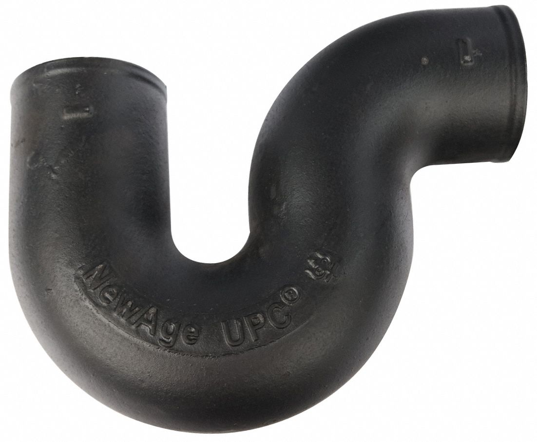 Cast Iron, 2 in x 2 in Fitting Pipe Size, Deep Seal PTrap 60WX98