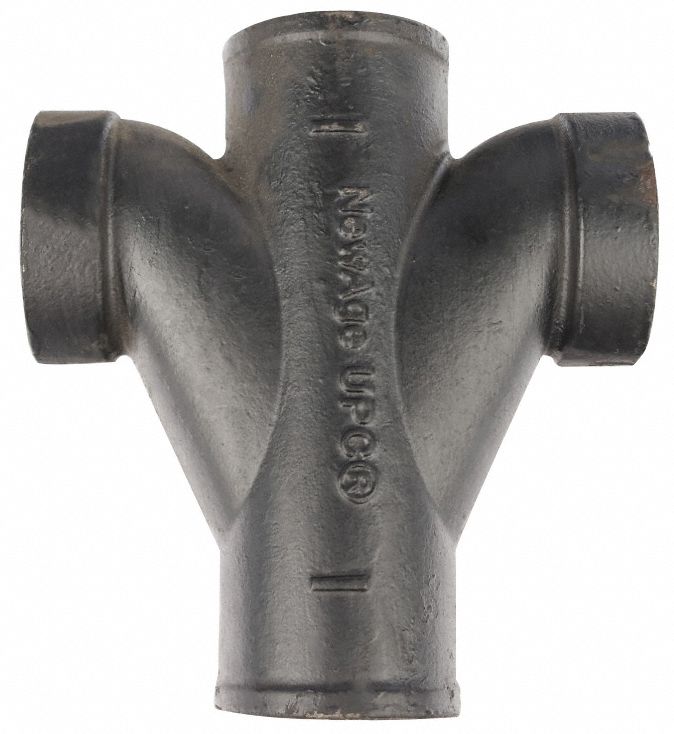Figure One Tap Cross: Cast Iron, 2 in x 1 1/2 in x 2 in x 1 1/2 in Fitting Pipe Size