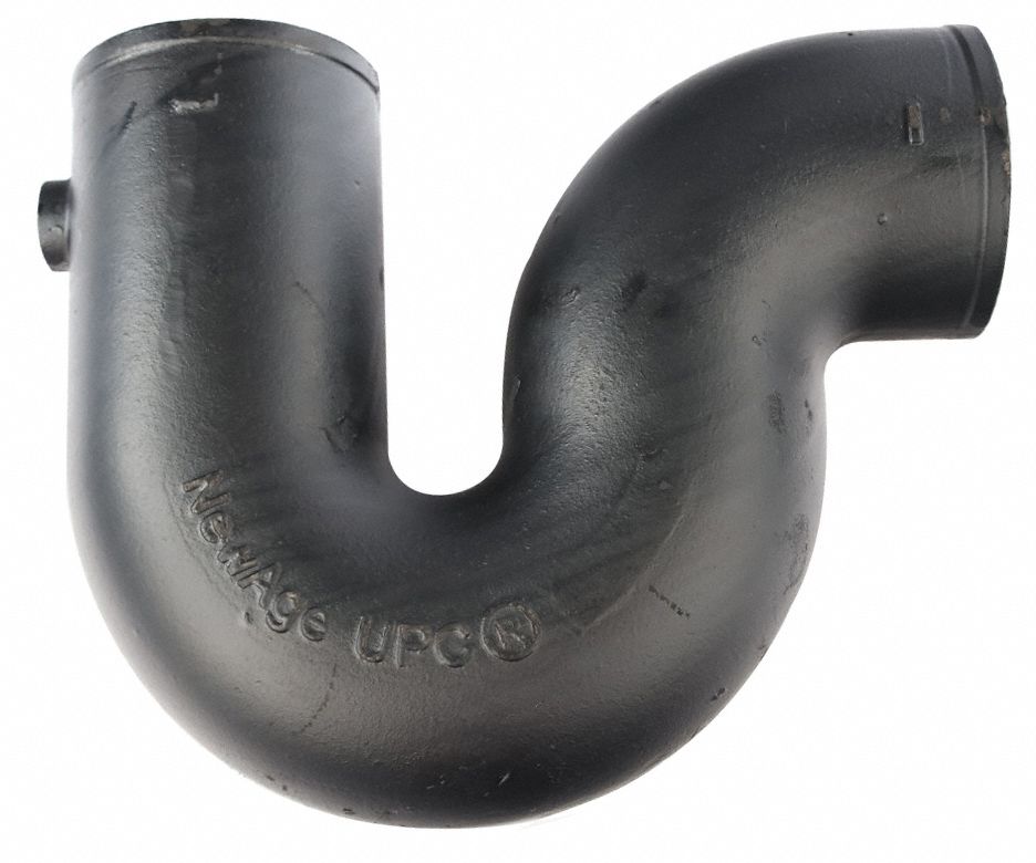 P-Trap With 1/2 In Primer Tap: Cast Iron, In X In Fitting, 53% OFF