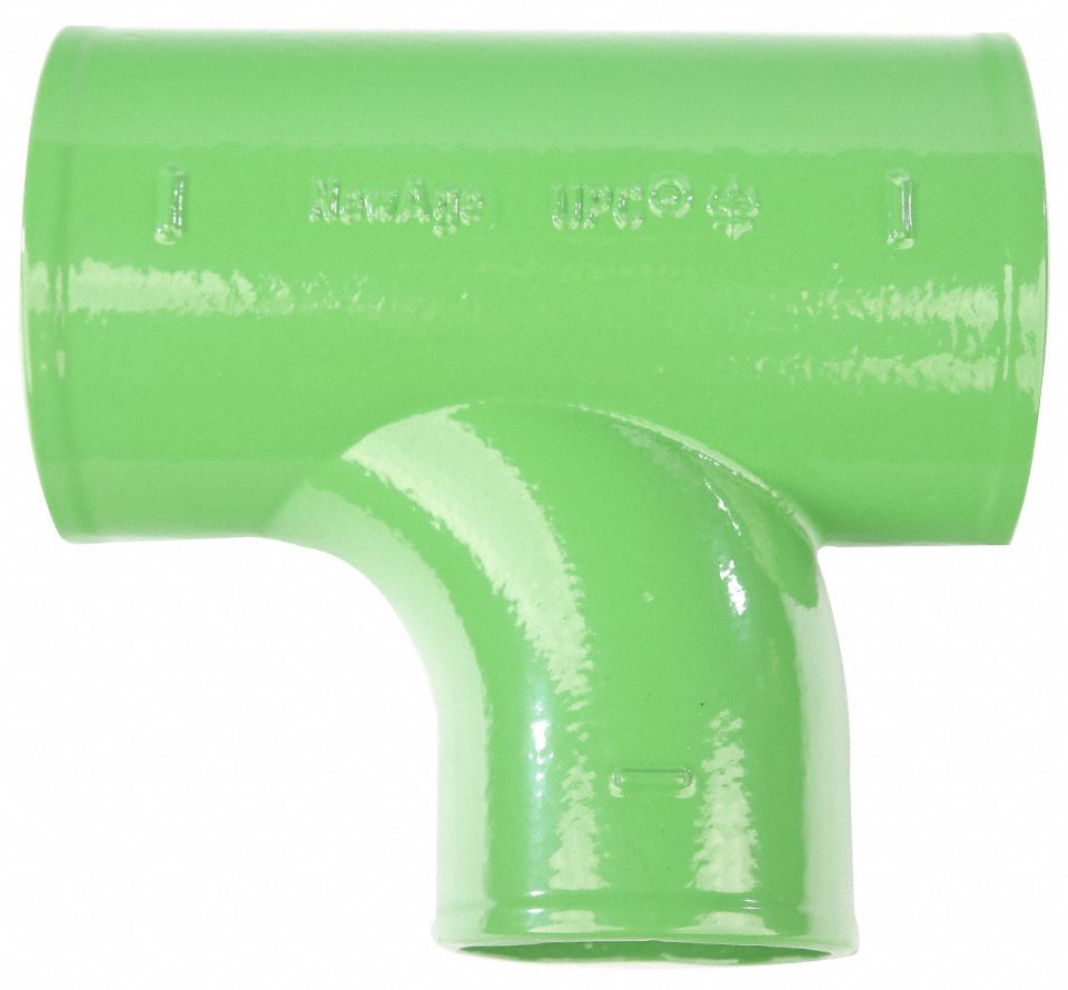 Sanitary Tee: Cast Iron, 4 in x 3 in x 4 in Fitting Pipe Size, Socket x Socket x Socket
