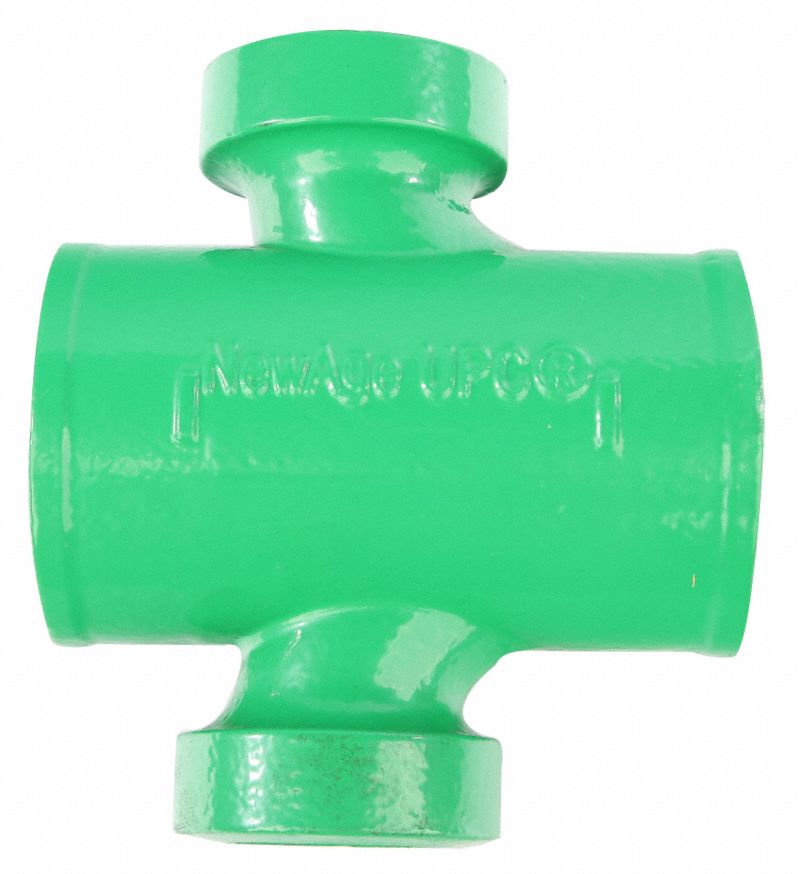 Cast Iron, 3 in x 3 in x 1 1/2 in x 1 1/2 in Fitting Pipe Size