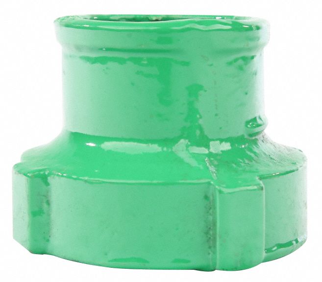 Tap Adapter: Cast Iron, 2 in x 1 1/2 in Fitting Pipe Size, Socket x Socket, 2 3/16 in Overall Lg