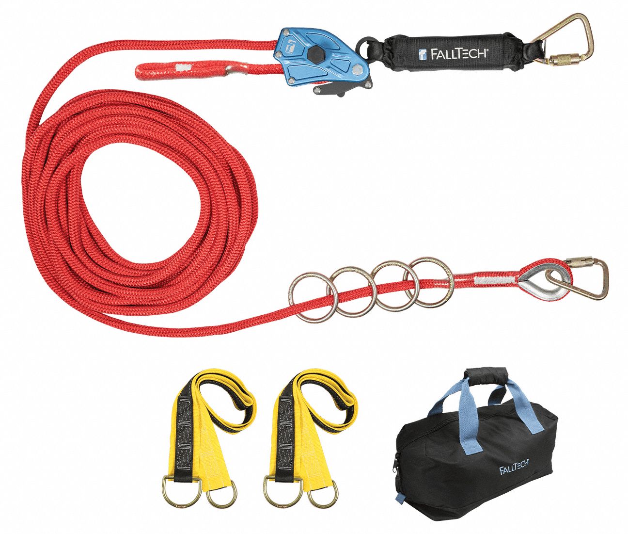 FallTech 72706TH1 - 6' Mini Personal SRL with Steel Snap Hooks, Includes  Triple-Lock Steel Dorsal Connector