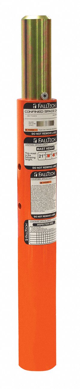 Center Post Orange 21 in H Al/Steel