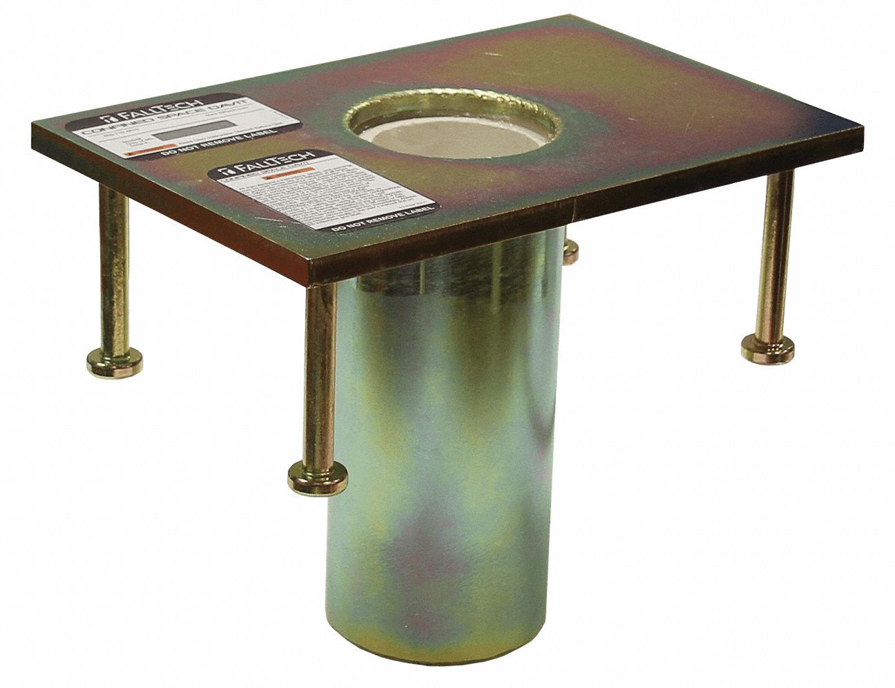 Permanent Sleeve, Steel Base, Gray, 9 in H