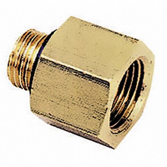 Brass, 1/2 in x 3/8 in Fitting Pipe Size, Reducing Adapter - 60XJ71