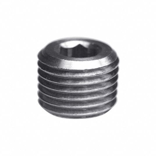 Nickel Plated Brass Plug, BSPT Male