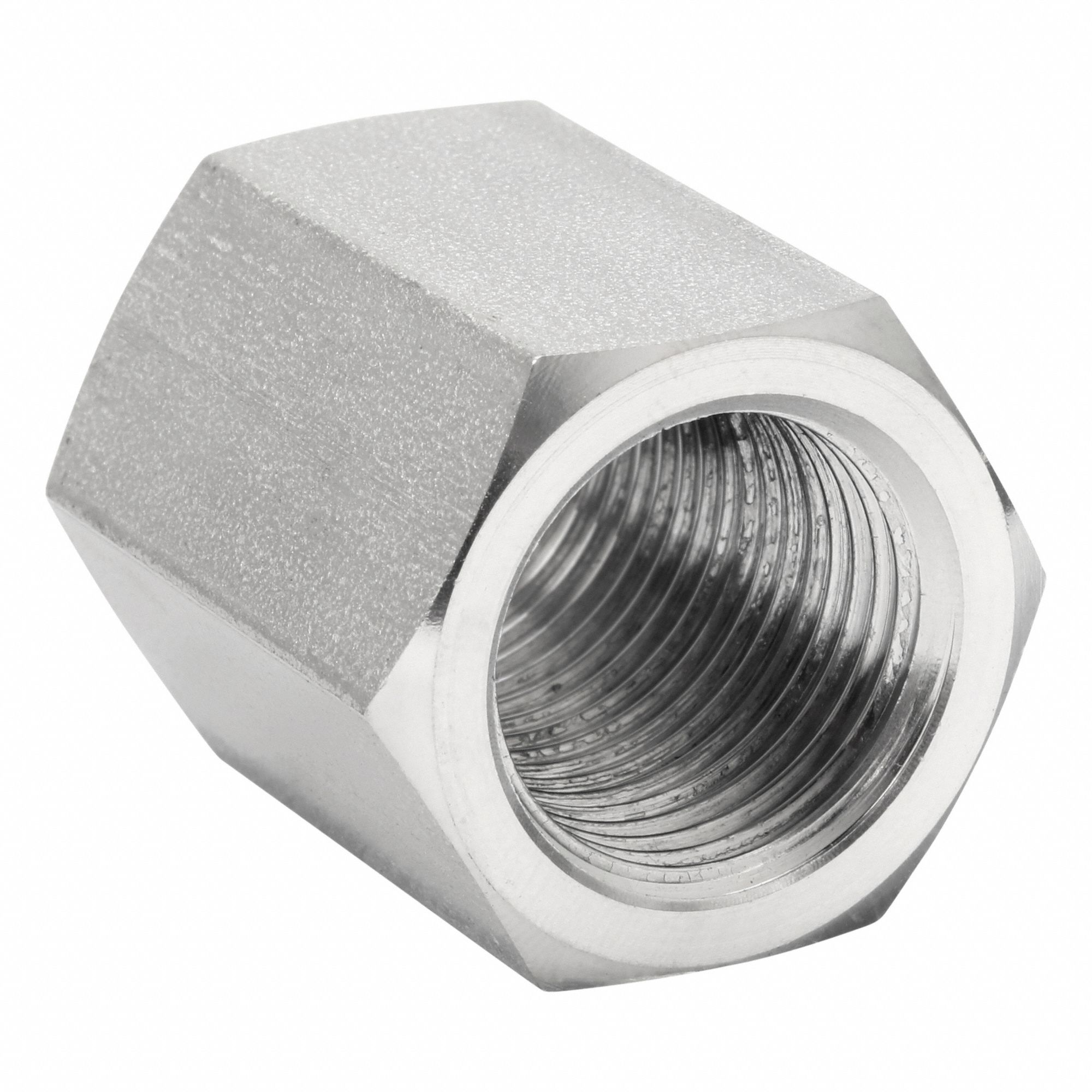 Equal Sleeve: 316L Stainless Steel, 1/2 in x 1/2 in Fitting Pipe Size, Female BSPP x Female BSPP