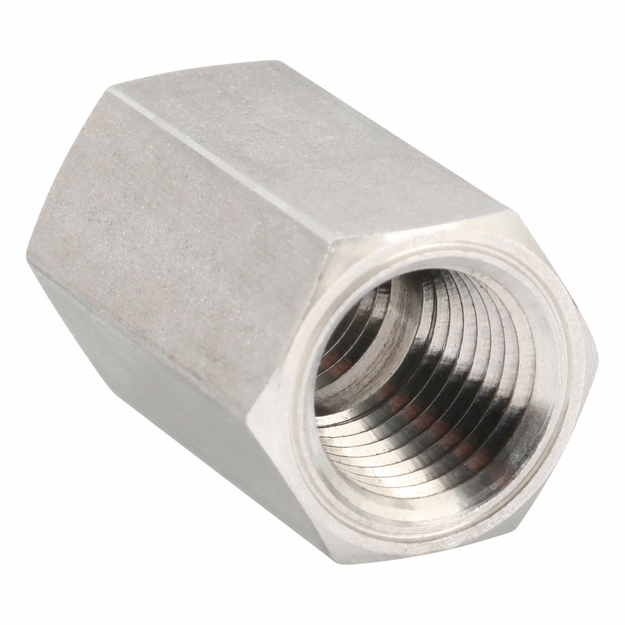 Equal Sleeve: 316L Stainless Steel, 1/4 in x 1/4 in Fitting Pipe Size, Female NPT x Female NPT