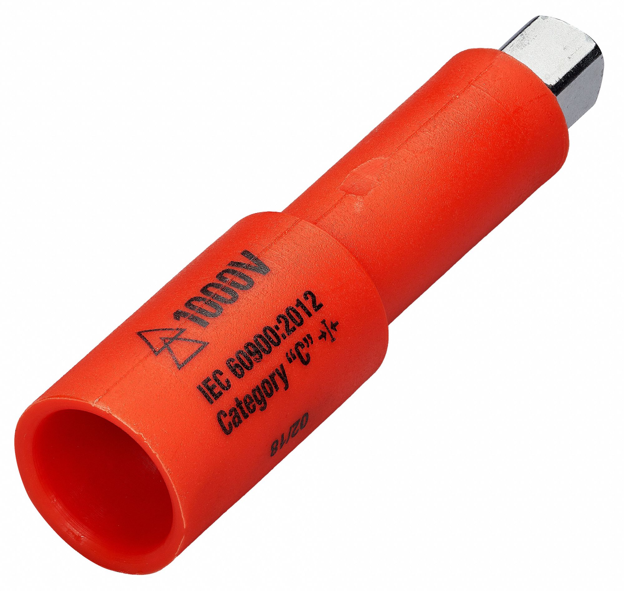 JAMESON/ITL Insulated Socket Extension 3/8 in Input Drive Size, 3/8 in