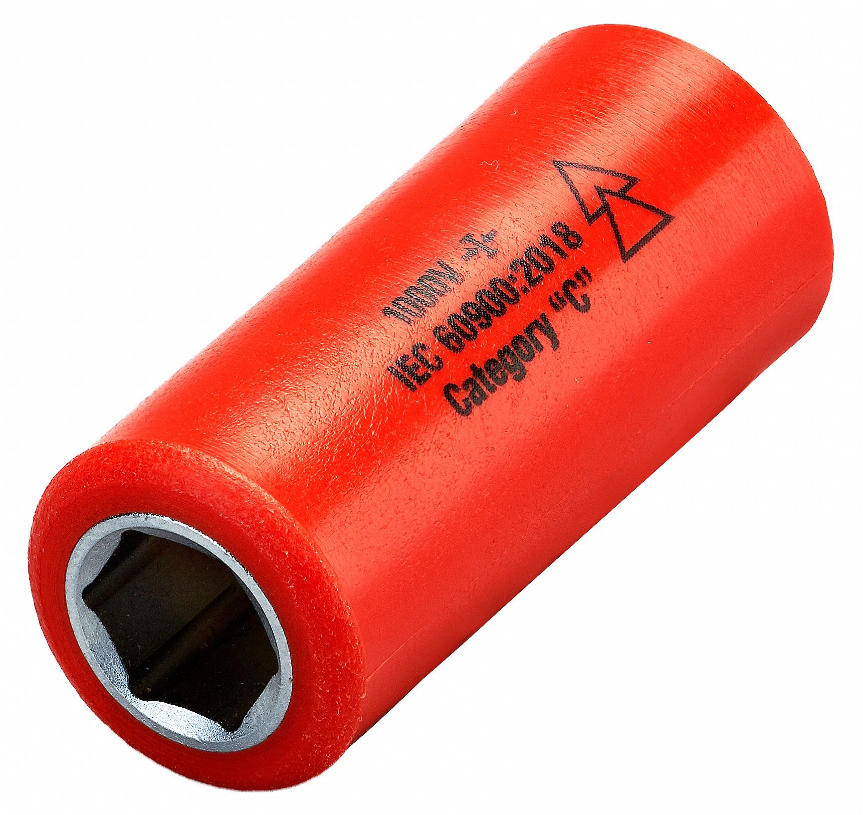 JAMESON/ITL Insulated Socket, 1/4 in Drive Size, 23/64 in, 9 mm Socket