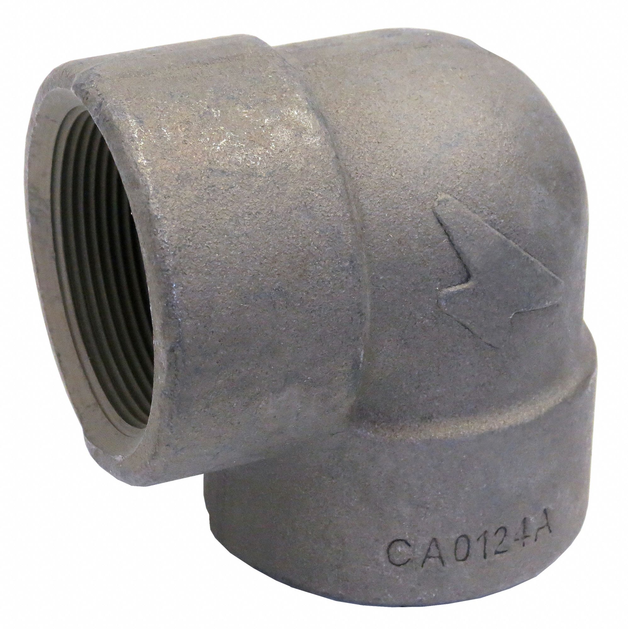 90° Elbow: Forged Steel, 1 1/2 in x 1 1/2 in Fitting Pipe Size, Female NPT x Female NPT, Class 2000