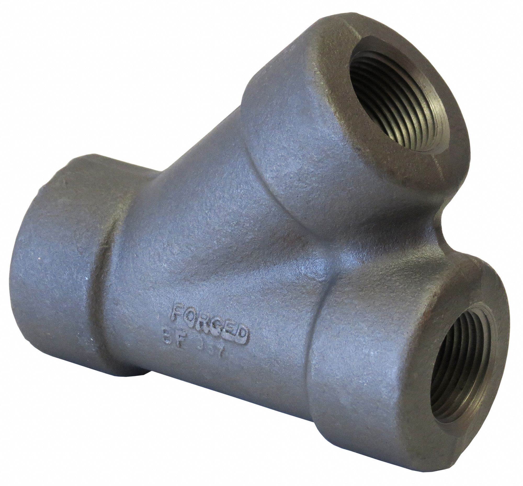 Lateral Wye: Forged Steel, 1 1/4 in x 1 1/4 in x 1 1/4 in Fitting Pipe Size, Class 3000, 5 3/8 in Lg