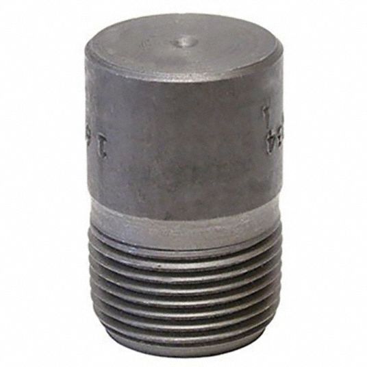 ANVIL Round Head Plug: Forged Steel, 3/4 in Fitting Pipe Size, Male NPT ...