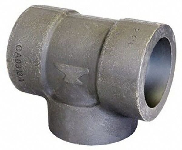 Tee: Forged Steel, 1 in x 1 in x 1 in Fitting Pipe Size, Class 6000, Socket